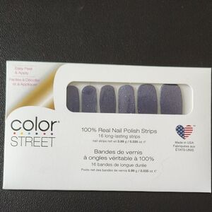 Color Street Glittery Purple Nail Strips